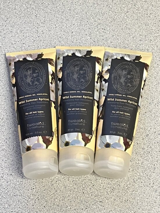 Tweak’D By Nature Other - 3X Tweak’d Wild Summer Apricot Cleansing Hair Treatment 3 oz each